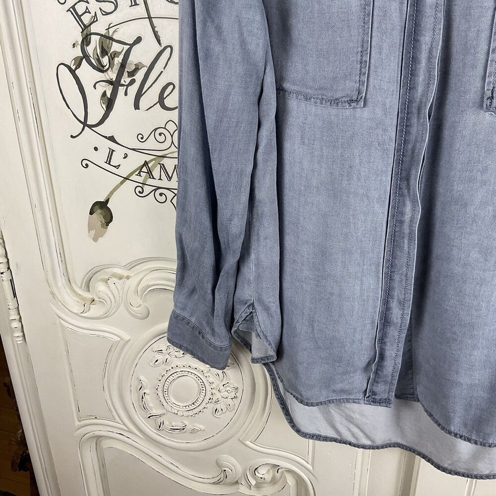Two By Vince Camuto Chambray Button Down Utility … - image 8